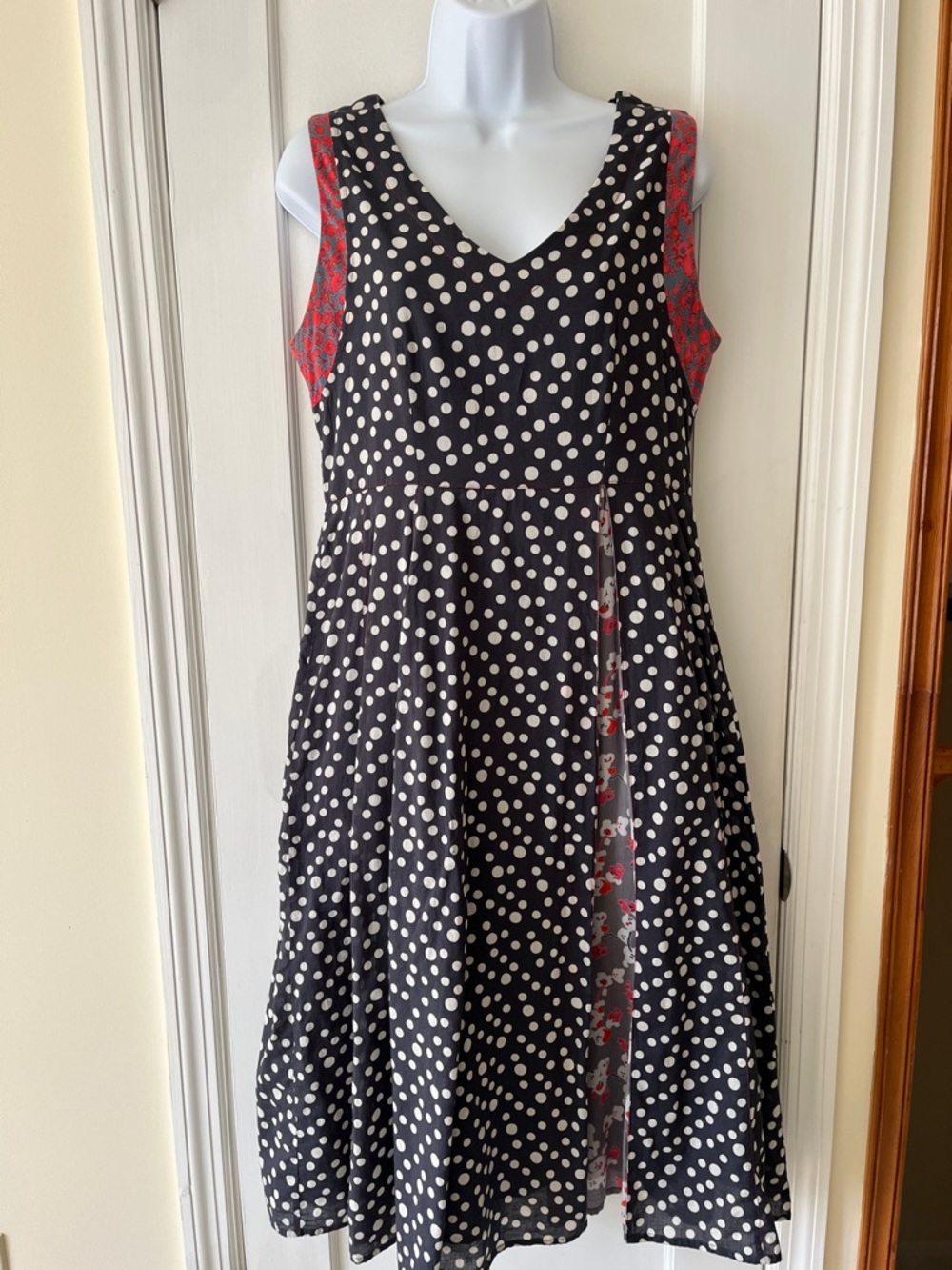 Little Journeys Cotton Dress Long Women’s Small Mixed Print Polka Dot Casual
